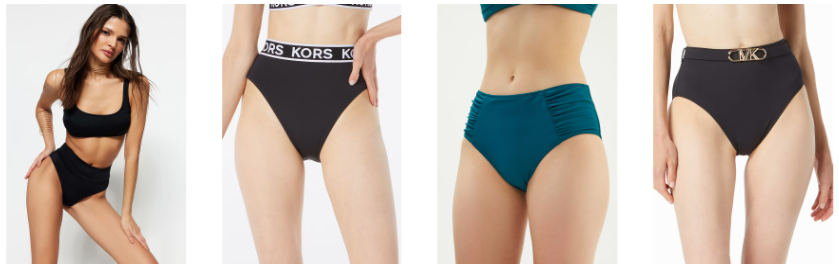 Damen-Badeanzug mit hoher Taille