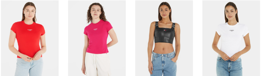 Damen-T-Shirts und Tank-Tops von Tommy Hilfiger:​​​​​​​
