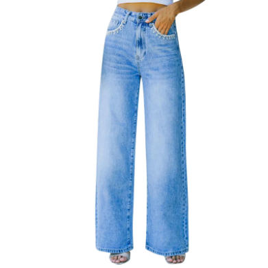 Damenjeans mit weitem Bein von modora.ch