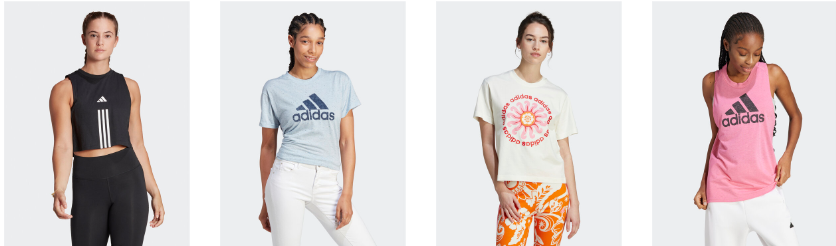 Damen-T-Shirts und Tank-Tops von Adidas: