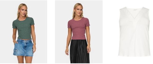 Damen-T-Shirts und Unterhemden von ONLY: